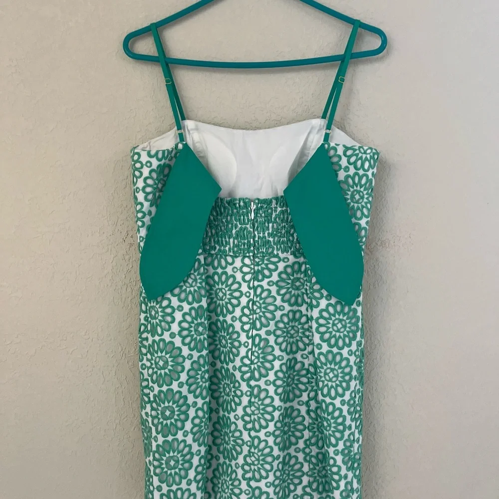 Lilly Pulitzer Green Floral Asymmetrical Dress - Picture 3 of 11